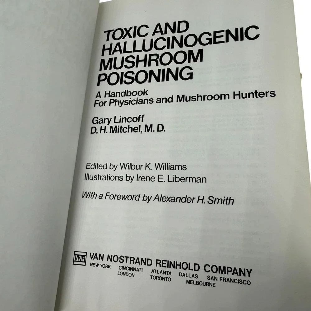 Van Nostrand Toxic and Hallucinogenic‎ Mushroom Poisoning 1977 1st Ed Hardcover